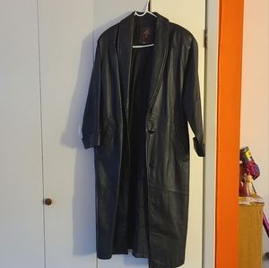 Leather coat